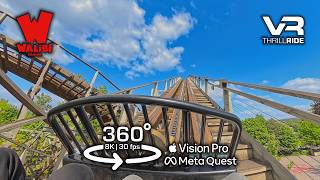 Loup Garou Werewolf 360° 8K - Insane Front Row VR Roller Coaster Ride Walibi Belgium #applevisionpro