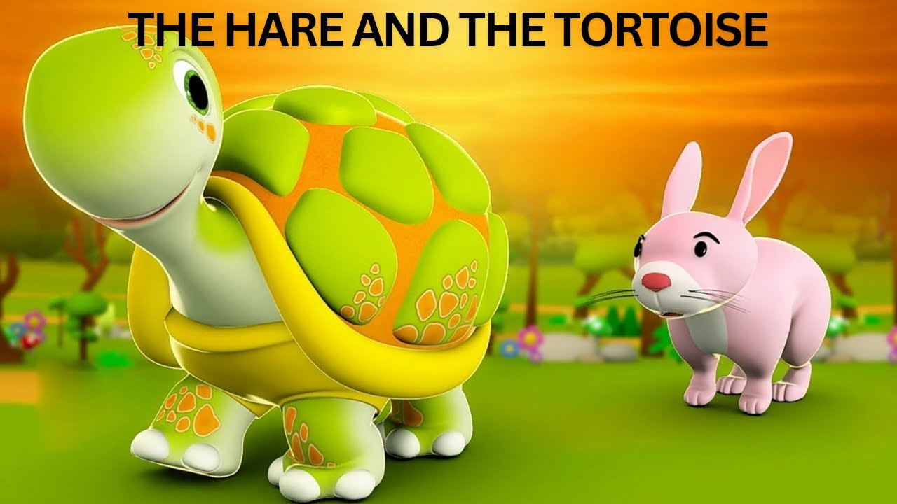 The Hare and The Tortoise 🐢 English Story For Kids - YouTube