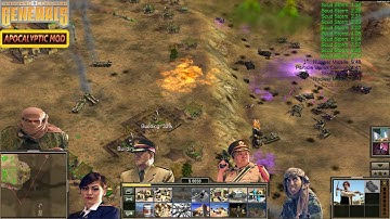 GLA Toxin vs 7 Random! C&C Generals Zero Hour Apocalyptic mod.