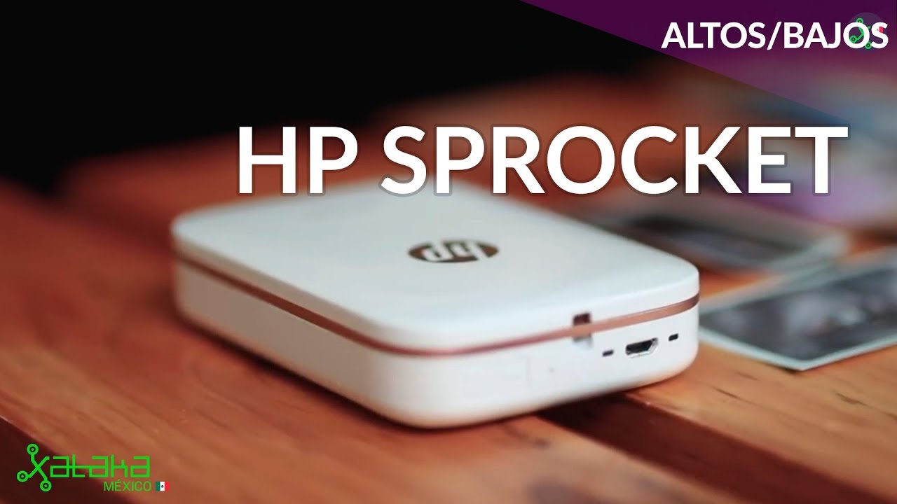 HP Sprocket. Imprimir fotos donde sea a costa de calidad - YouTube