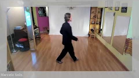 Argentine Tango class: counter clockwise direction turn from crossed system salida