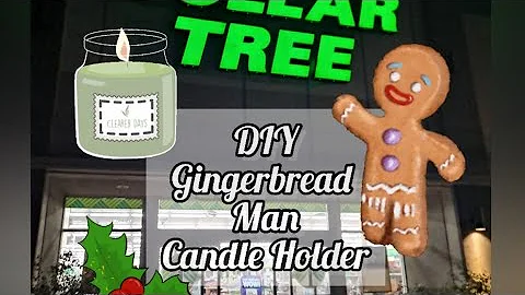 🤎DIY Gingerbread man Candle Holder 🕯 ✨️