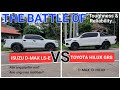 TOYOTA HILUX GRS VS ISUZU D-MAX LS-E 4X4 AT