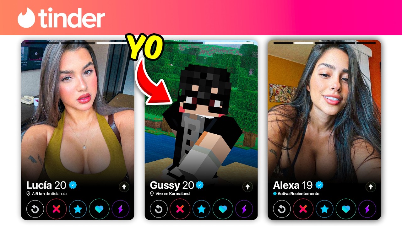 Ligando CHICAS en TINDER con una Skin de MINECRAFT