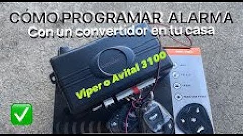Cómo programar Alarma sin estar instalada en un carro Avital 3100 o Viper