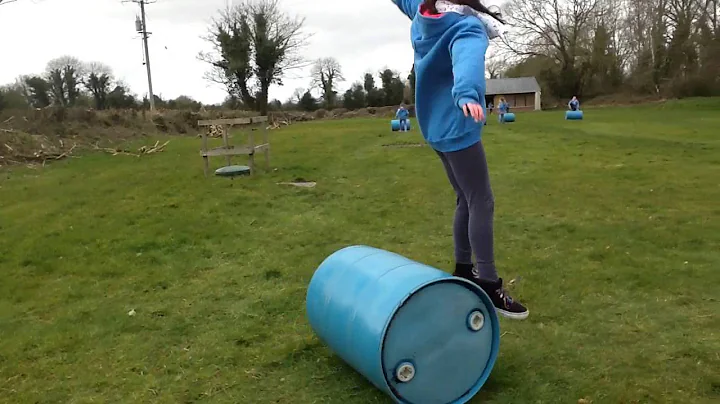 Aisling on the barrels