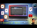 Photoshop for beginners: 5 essential tools || Master These 5 Photoshop Tools || @sahattechstudio ||