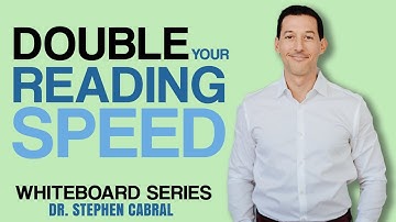 Double Your Reading Speed with 3 Simple Tips | Dr. Stephen Cabral