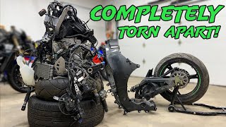 Rebuilding A Wrecked 2021 Kawasaki ZX10R (Part 3)