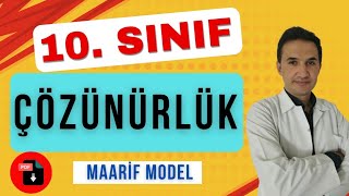23. ÇÖZÜNÜRLÜK + PDF 📂 | KİMYA 10. SINIF MAARİF MODEL | ERSEN ELGÜN #kimya #maarif #çözünürlük 