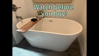 Vanity Art Acrylic Freestanding Bathtub Review | Beautiful Soaking Tub