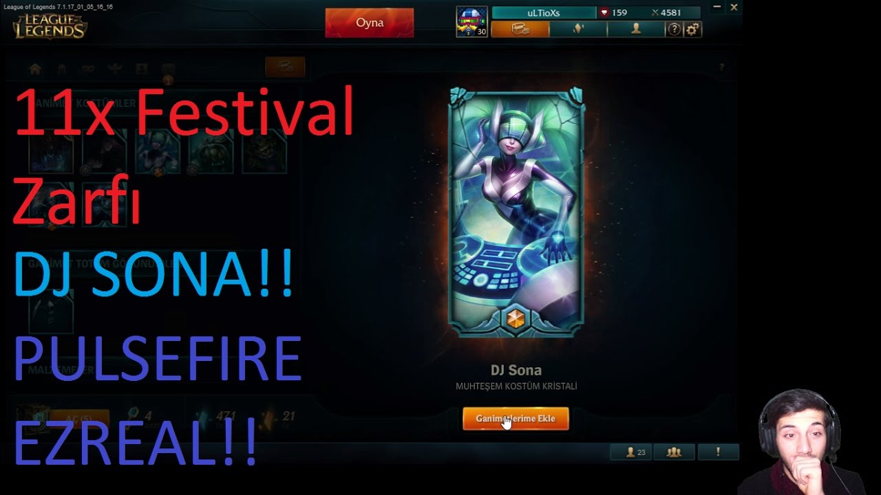 3 Muhtesem Kostum Lol 11x Kirmizi Festival Zarfi Dj Sona Pulsefire Ezreal Cikti - dj sona roblox