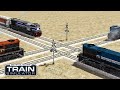 4 Trains At Diamond Crossing !! | Train Simulator 2022 |