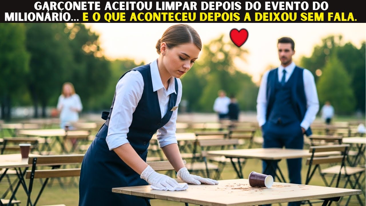 Garçonete aceitou limpar depois do evento do milionário… e o que aconteceu depois a deixou sem fala.