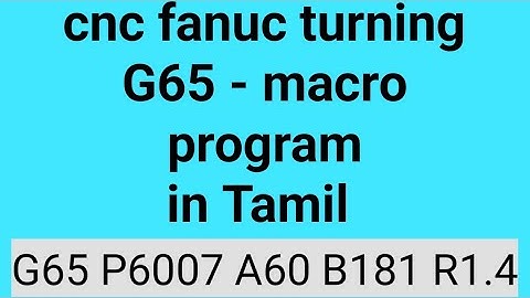 7.G65 simple macro call program