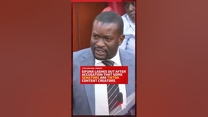 Sifuna lashes out after accusation that some senators are TikTok content creators