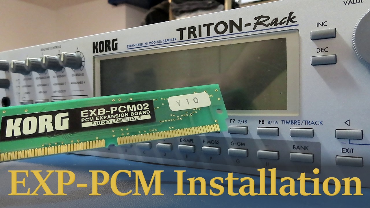Korg Triton Rack EXP-PCM Expansion. Full instructions. How to