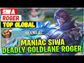 Gold lane meta new buffed roger  top global roger  oikatzo  mobile legends emblem and build