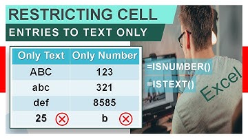 Data Validation In Excel | Restricting Cell Entries To Text & Number Only