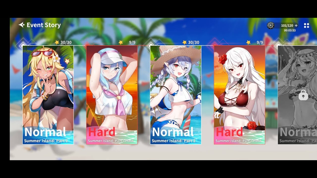 Outerplane | Event Summer Island Mayhem Part 2 Story & Gameplay (Normal & Hard)