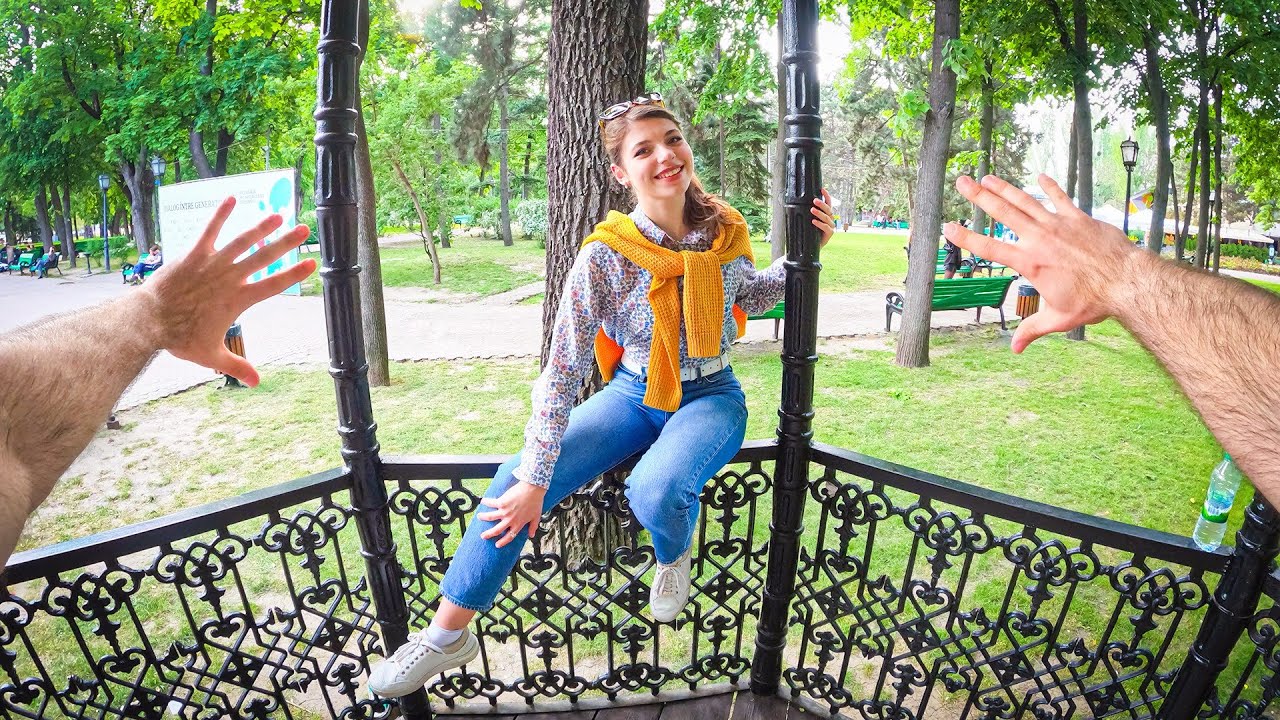 ESCAPING STRANGE GIRL (Romantic Parkour POV Chase)