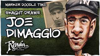 Joe DiMaggio | Marker Doodle Monday