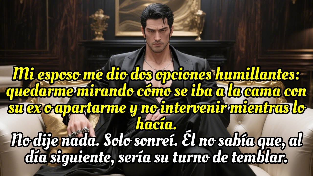 Mi esposo me dio dos opciones, mirar cómo duerme con su ex o no molestarlo mientras lo hace.