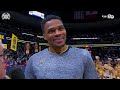Russell Westbrook Full Postgame On-Court Interview vs. Hawks 🎙 | 1/1/25
