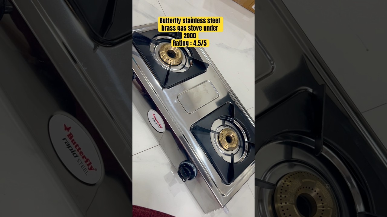Butterfly stainless steel gas stove | Best stove for kitchen | best gas stove 2025 