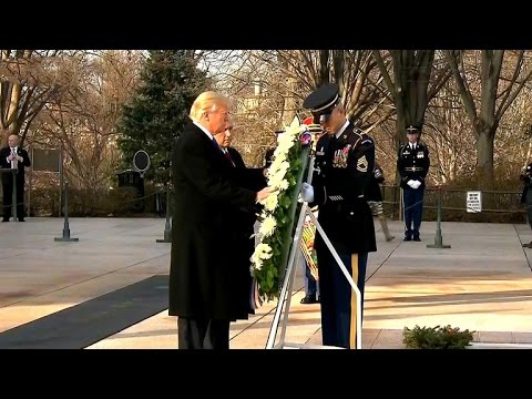 Trump lays wreath at Tomb of the Unknown Soldier