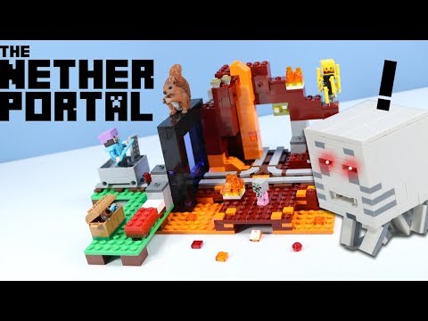 lego minecraft the nether portal