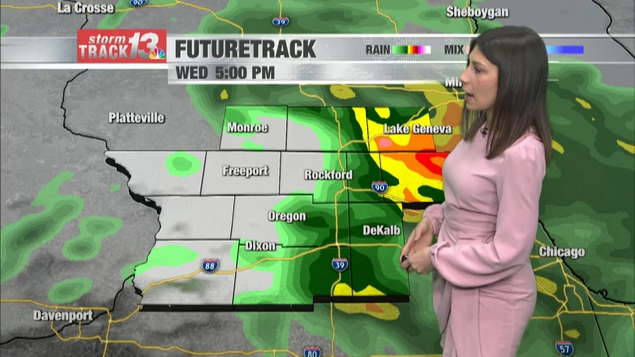 Have the umbrellas ready for today's scattered showers - YouTube