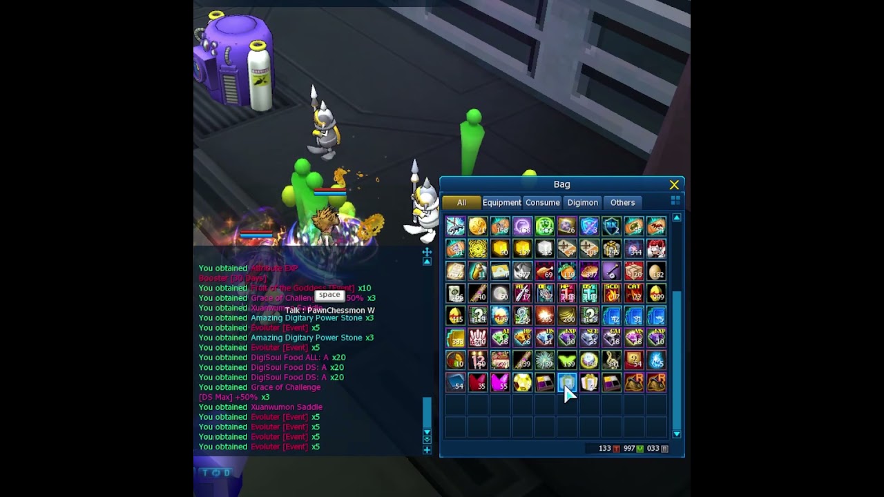 Opening Box EDGN (Ebonwumon Dungeon Normal) Scar of Water Crystal Normal - Digimon Masters Online