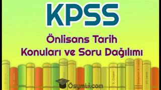2026 #KPSS Önlisans Tarih Konuları ve Soru Dağılımı