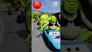 Scary Monster Tunnel Challenge 🚗😱 Crazy Cars Escape Game #shorts