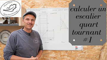 Comment calculer le giron d'un escalier quart tournant ?