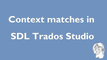 Context matches in SDL Trados Studio 2011