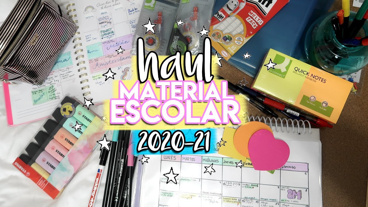 HAUL MATERIAL ESCOLAR CURSO 2020-21!