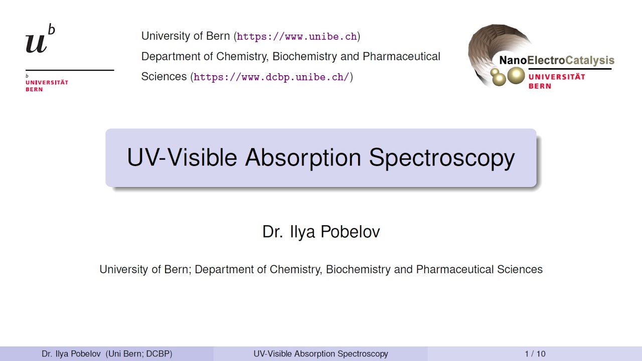 04 - UV-visible absorption spectroscopy
