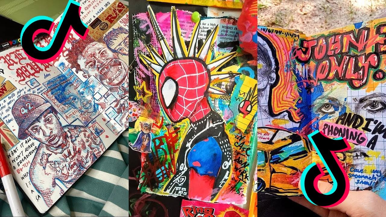 ART SKETCHBOOK 📖 TIKTOK compilation [NO OUTROS] | Read desc #164