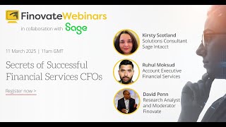 Finovate Webinar: Secrets of Successful Financial Services CFOs