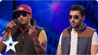 Two Ways take the mic and rock it Up and Down - Week 2 Auditions | Britain's Got Talent 2013