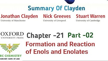 Organic Chemistry | Formation and Reaction of Enols and Enolates (Part-02) | CSIR JRF | IIT JAM,GATE