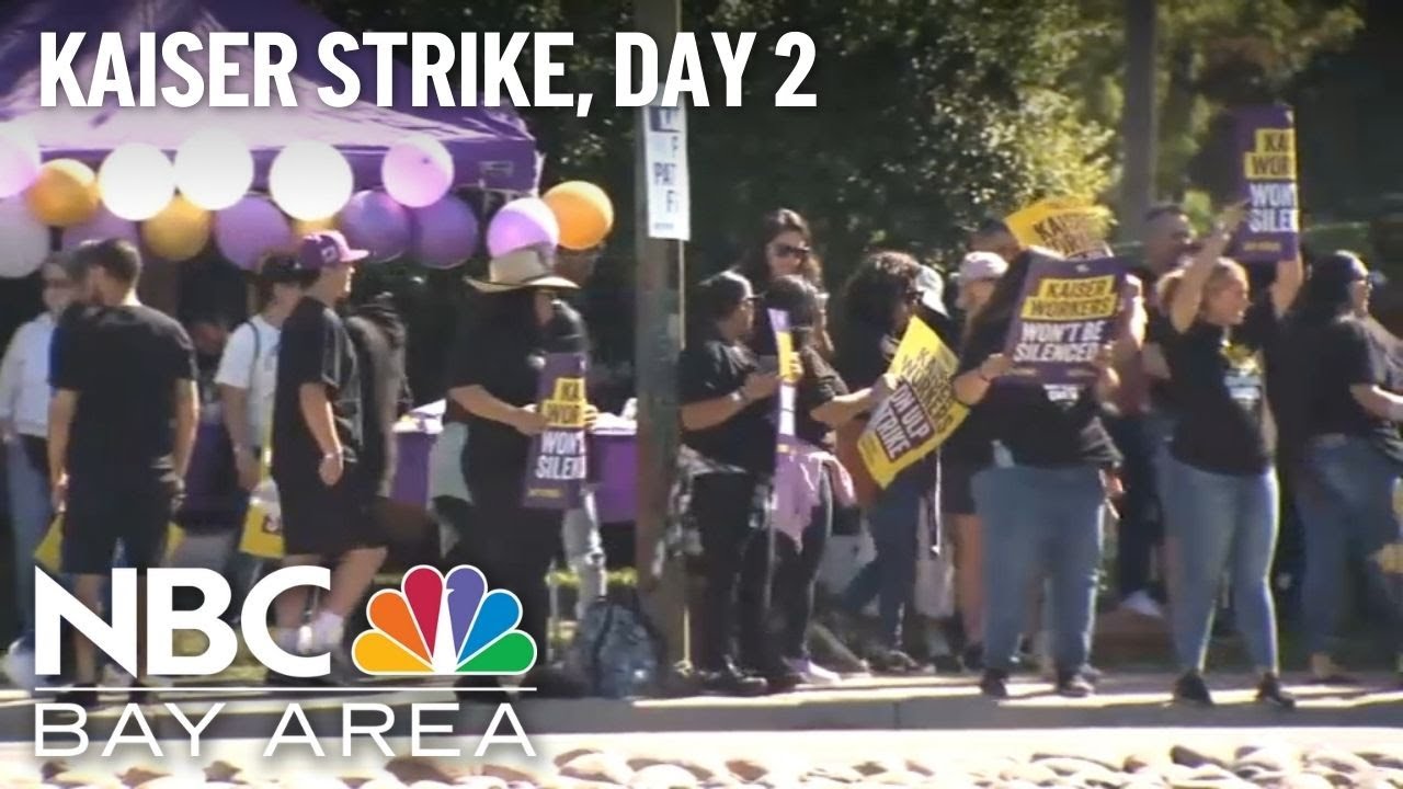 Tens of thousands of Kaiser Permanente workers go on strike - YouTube