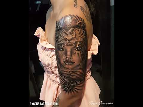  tiger and woman - tattoo - YouTube