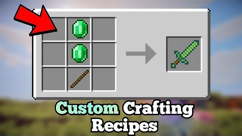 How to Make Custom Crafting Recipes in Minecraft | Command Block Recipes