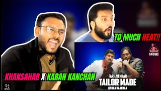 FARHAN KHAN X KARAN KANCHAN - TAILOR MADE REACTION | RED BULL 64 BARS | THE TWIN REACTS