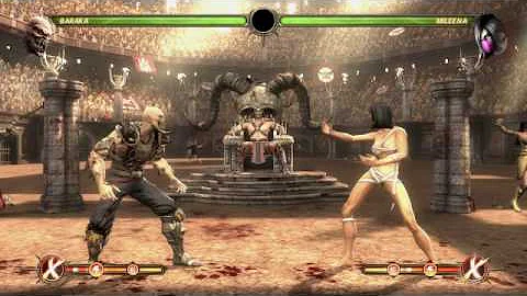 Mortal Kombat 9 Challenge Tower 300 Baraka No Block