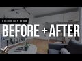 Before and after production room