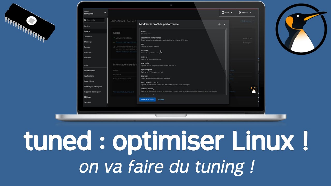 Optimiser les performances de votre machine Linux avec tuned ! - YouTube